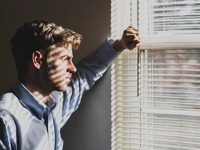 depressed man